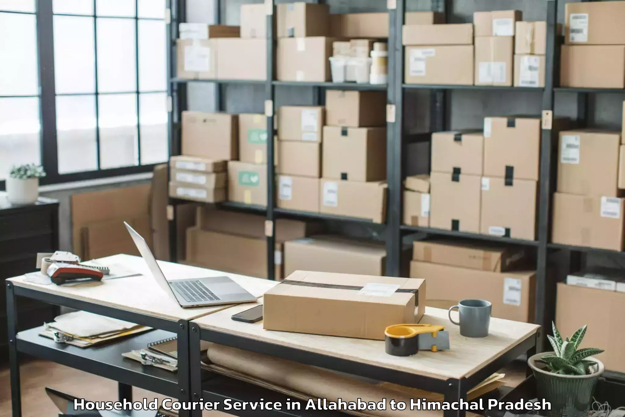 Professional Allahabad to Dharmasala Household Courier